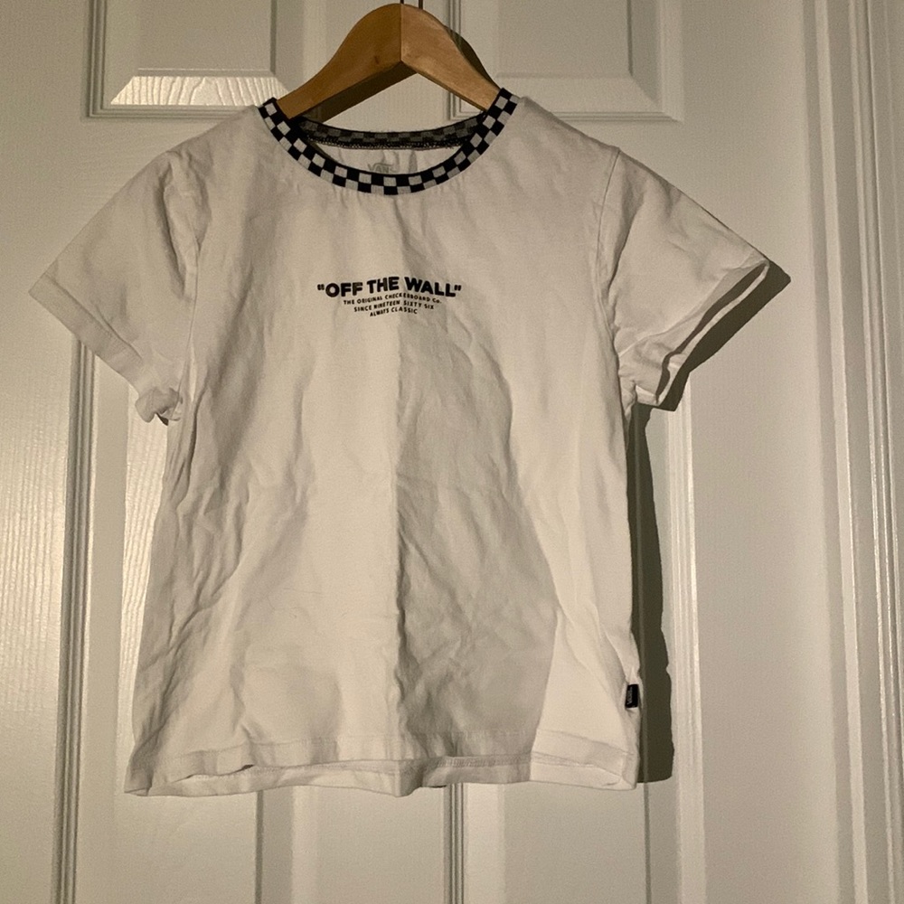 Vans white T